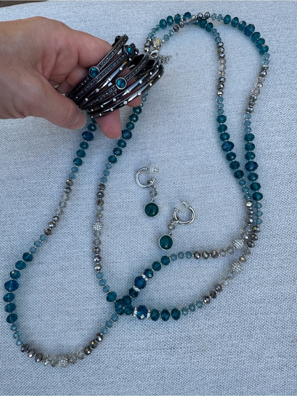 White House Black Market necklace, bracelets and earrings